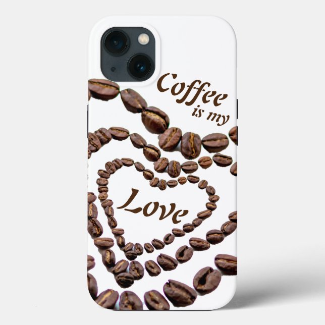 Café é meu amor com café como coração (Verso)