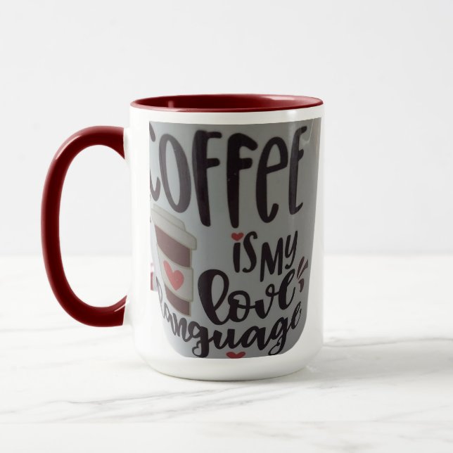 Café é minha linguagem do amor...caneca caneca (Esquerda)