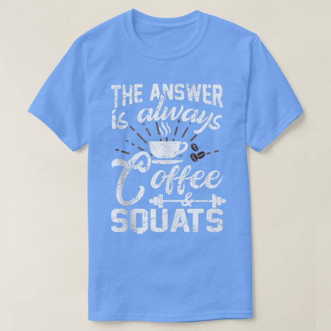 Café E Quadrados Camisa Engraçada Tanque De Trabal (Frente do Design)