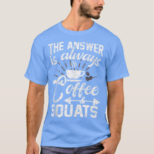 Café E Quadrados Camisa Engraçada Tanque De Trabal