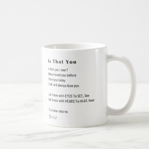 Café É que eu vejo uma caneca de chá de poema