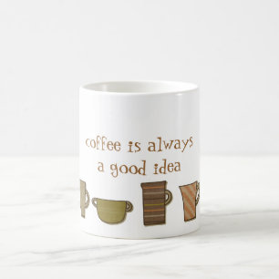 Café é sempre uma boa caneca de ideias