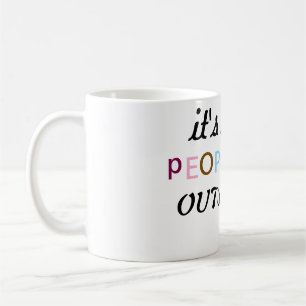 Café É uma caneca muito cheia de gente