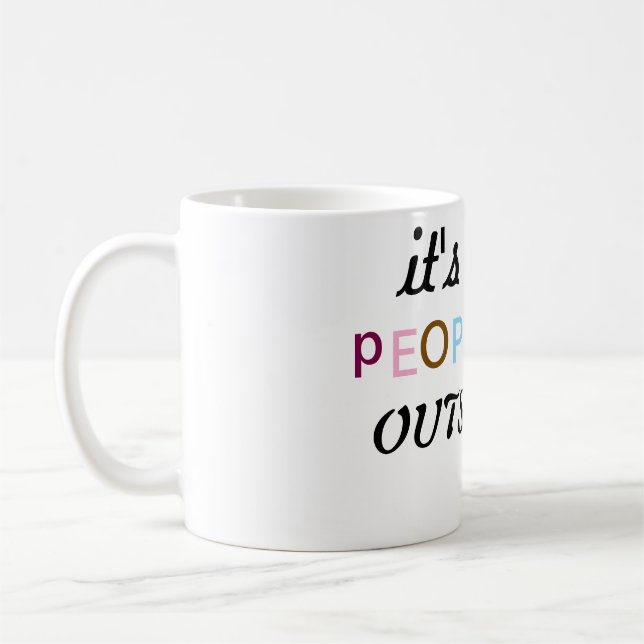 Café É uma caneca muito cheia de gente (Esquerda)