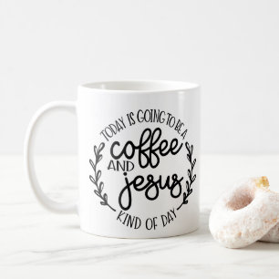 Café e Xícara de Jesus Dia Mug