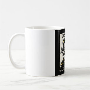 Café Eins Zwei Drei Medo Felino Caneca de Contagem Alem