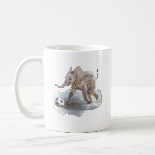 Café Elefante brincalhão caneca do clássico de 11 onças (Esquerda)