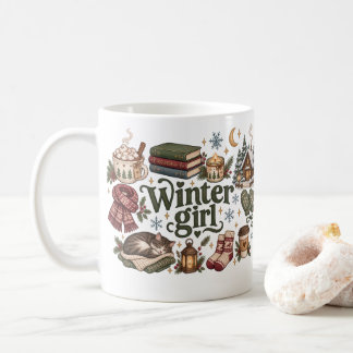 Café Elegante Caneca Personalizada de Inverno Aconchega