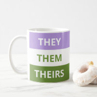 Eles/eles/dele caneca do clássico de Genderqueer