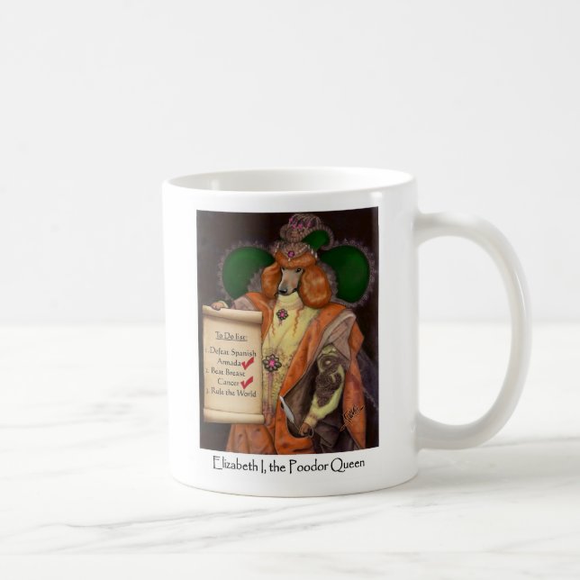 Café Elizabeth mim, a caneca da rainha de Poodor (Direita)