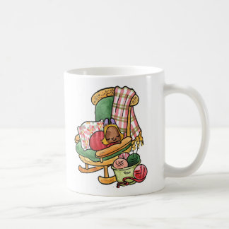 Café Elvis na caneca da cadeira de balanço