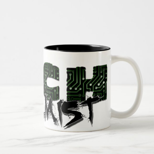 Café Em Dois Tons 15 onças. Caneca de TechStremist (Direita)
