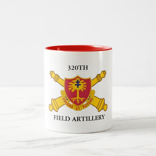 Café Em Dois Tons 320TH CANECA da ARTILHARIA DE EXÉRCITO DE CAMPANHA (Centro)
