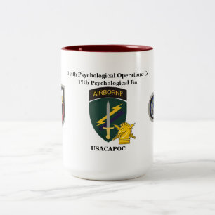Café Em Dois Tons 344th Caneca de PSYOPS Empresa