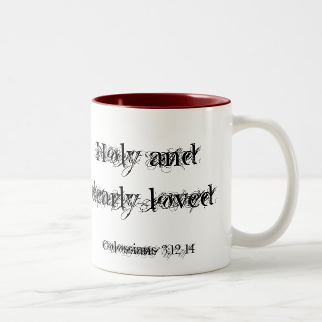 Café Em Dois Tons 3:12 de Colossians - caneca 14 (Direita)
