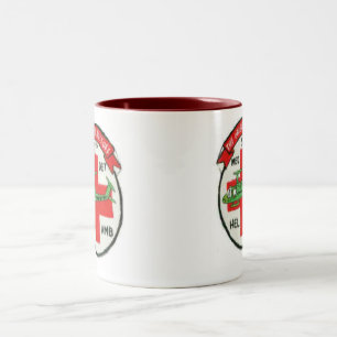 Café Em Dois Tons 57th CANECA ORIGINAL do REMENDO da UNIDADE de