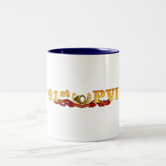 Café Em Dois Tons 61st Caneca nova do logotipo de PVI