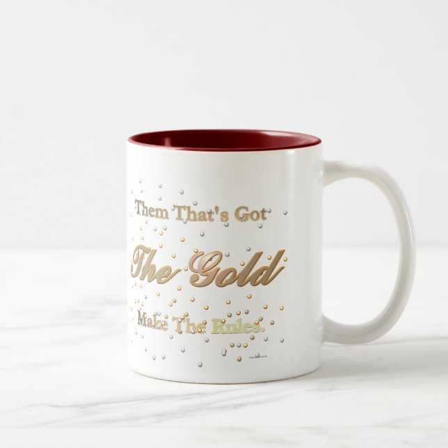 Café Em Dois Tons A caneca da regra de ouro (Direita)