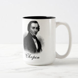 Café Em Dois Tons A caneca de Chopin