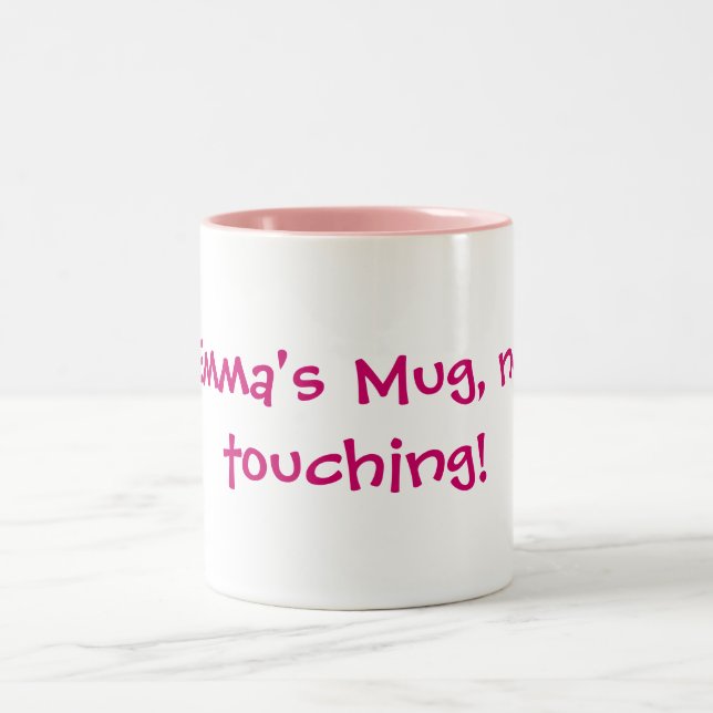 Café Em Dois Tons A caneca de Emma, nenhum toque! (Centro)