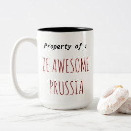Café Em Dois Tons A caneca de Prússia de impressionante