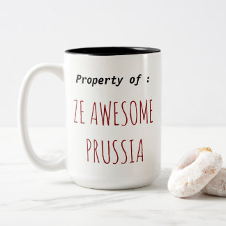 Café Em Dois Tons A caneca de Prússia de impressionante