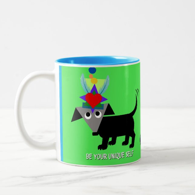 Café Em Dois Tons A caneca de Rego Berto, "Seja seu eu único" (Esquerda)
