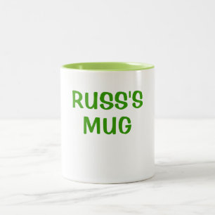CAFÉ EM DOIS TONS A CANECA DE RUSS