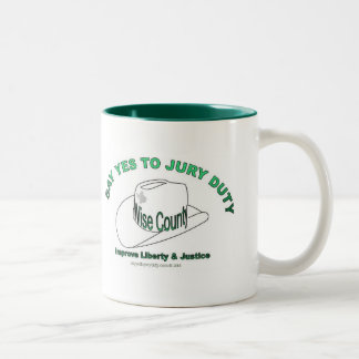Café Em Dois Tons A caneca de Texas o Condado de Wise diz sim ao