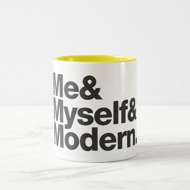 Café Em Dois Tons A caneca de três m/café (Centro)