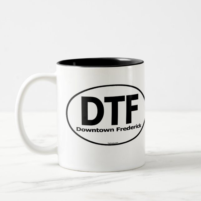 Café Em Dois Tons A caneca do centro de DTF Frederick (Esquerda)