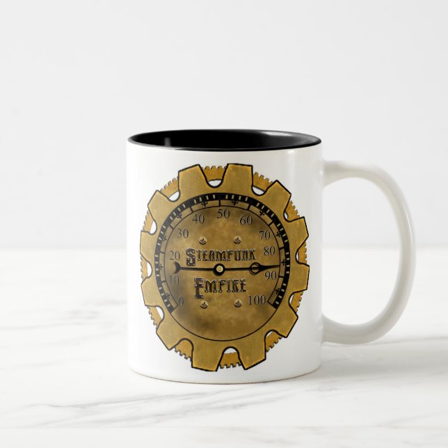 Café Em Dois Tons A caneca do império de Steampunk (Direita)