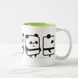Café Em Dois Tons A caneca - panda da caixa de giro - mais colore