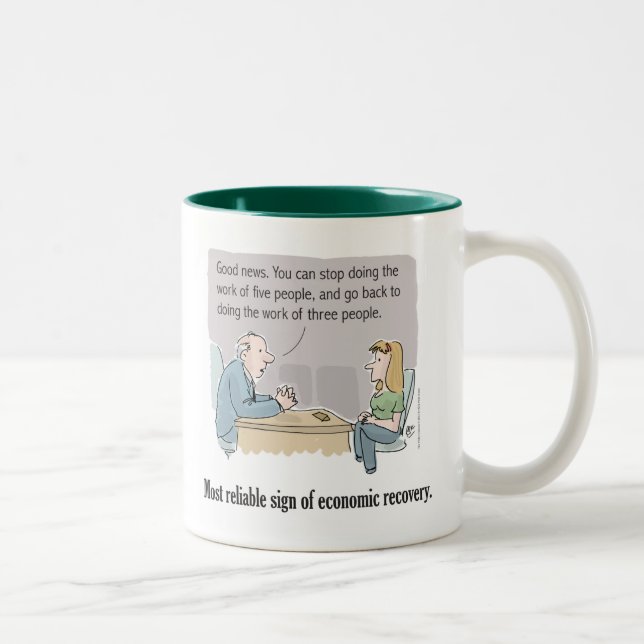 Café Em Dois Tons A maioria de sinal seguro da caneca da recuperação (Direita)