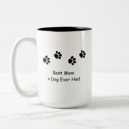 Café Em Dois Tons A melhor mamã um cão teve nunca a caneca de viagem