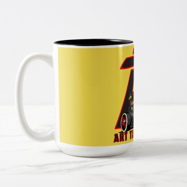 Café Em Dois Tons Amarelo da caneca de ATB Rod (Esquerda)