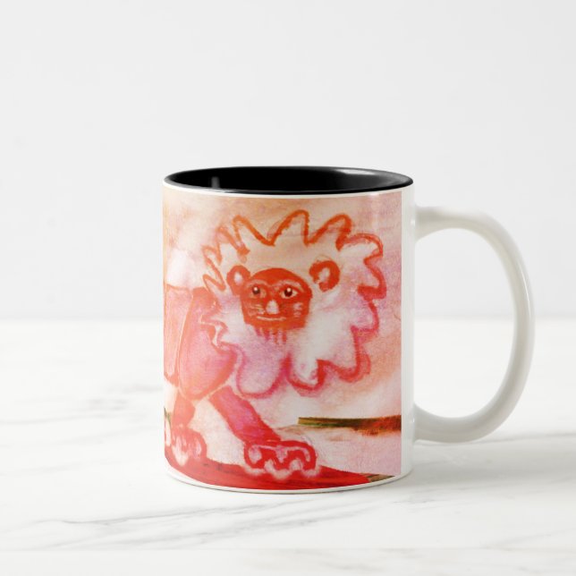 Café Em Dois Tons animal vermelho lunático da floresta da caneca de (Direita)