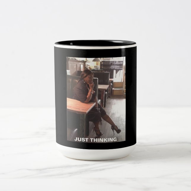 Café Em Dois Tons Apenas caneca 15oz de pensamento (Centro)
