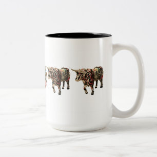 Café Em Dois Tons "Arty o boi" caneca de 15 onças