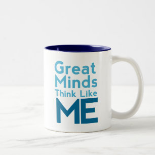 Café Em Dois Tons As grandes mentes pensam como mim a caneca de caf