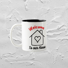 Café Em Dois Tons Bem-vindo à nossa caneca de casa
