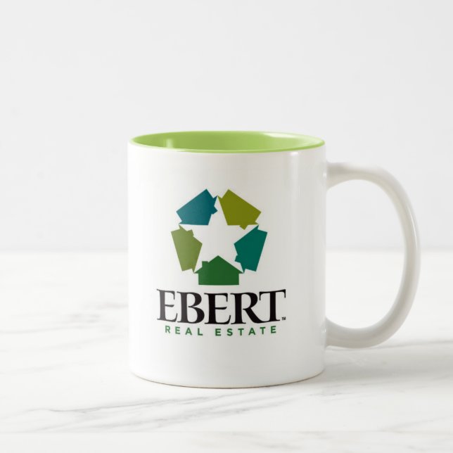 Café Em Dois Tons Bens imobiliários 11oz de Ebert. Caneca (Direita)
