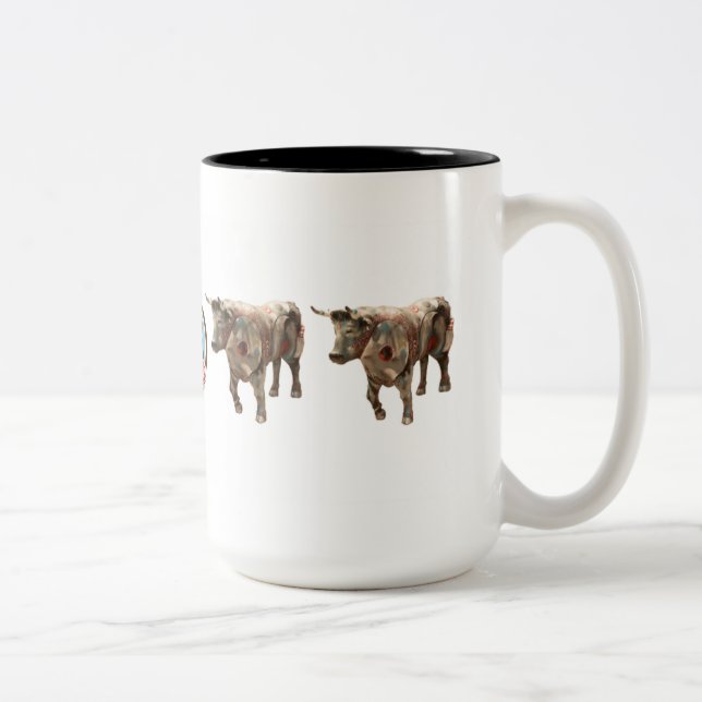 Café Em Dois Tons "Bullseye" caneca de 15 onças (Direita)