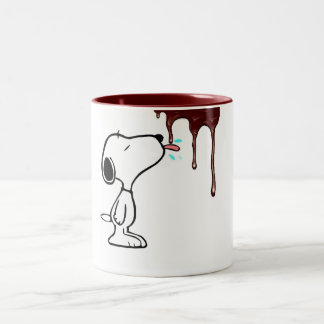 Café Em Dois Tons "Cachorro Faminto & Caneca Divertida de Chocolate 
