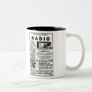 Café Em Dois Tons Caneca 1927 de rádio do anúncio de Bremer Tully