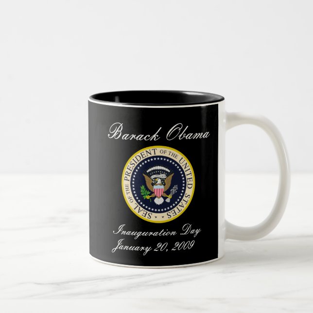 Café Em Dois Tons Caneca 2009 da inauguração de Obama (Direita)