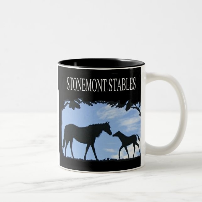Café Em Dois Tons Caneca 3 dos estábulos de Stonemont (Direita)