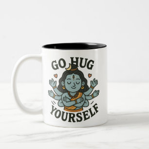 Café Em Dois Tons Caneca Abra a Si Mesmo – Shiva de Amor Próprio Esp