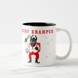Café Em Dois Tons Caneca alegre de Krampus