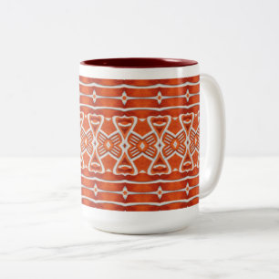 CAFÉ EM DOIS TONS CANECA ALTA DE DUAS CORES MARROM GINGERBREAD